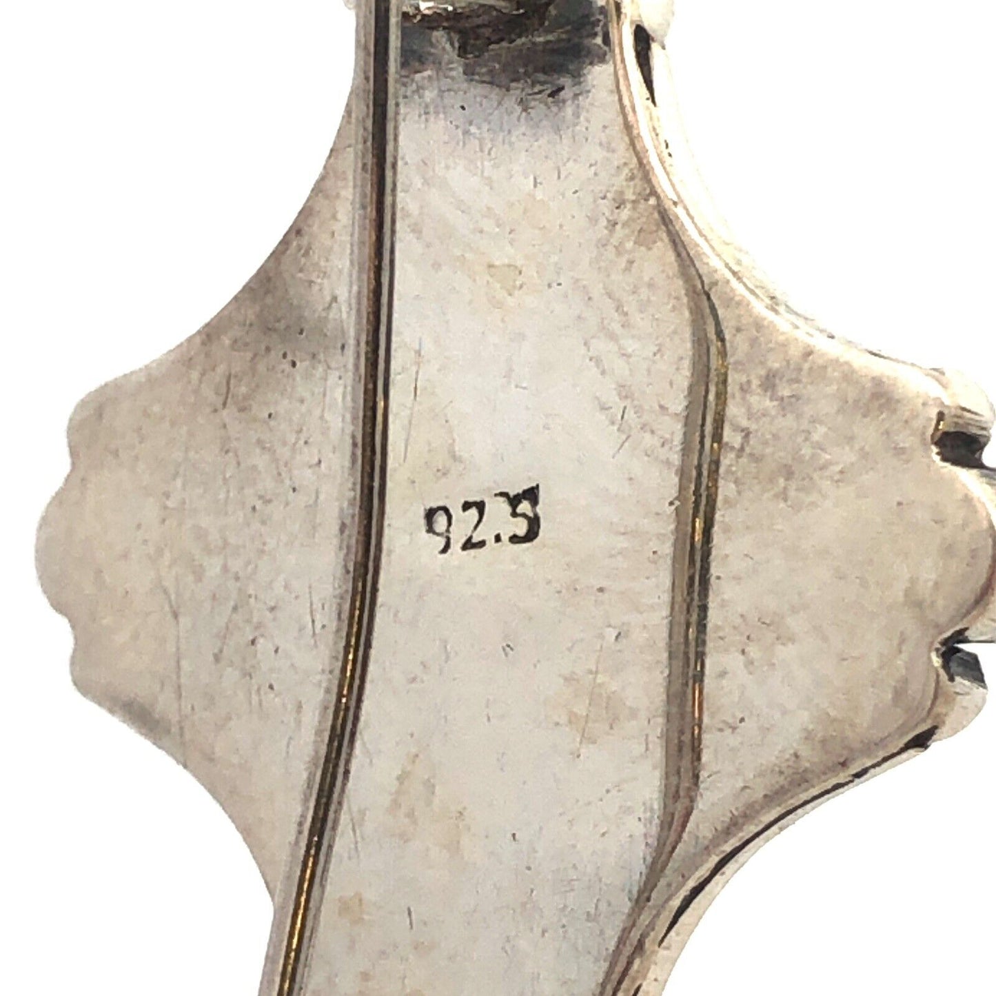 Vintage 925 Sterling Silver Black Onyx Amethyst Hook Statement Dangle Earrings