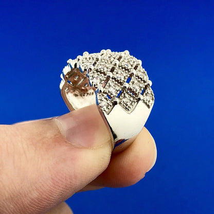 Silpada Retired Sterling Silver 925 Cubic Zirconia CZ Tapered Band Ring