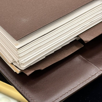 Louis Vuitton Epi Brown Leather Large Ring Agenda Diary Binder Calendar Planner