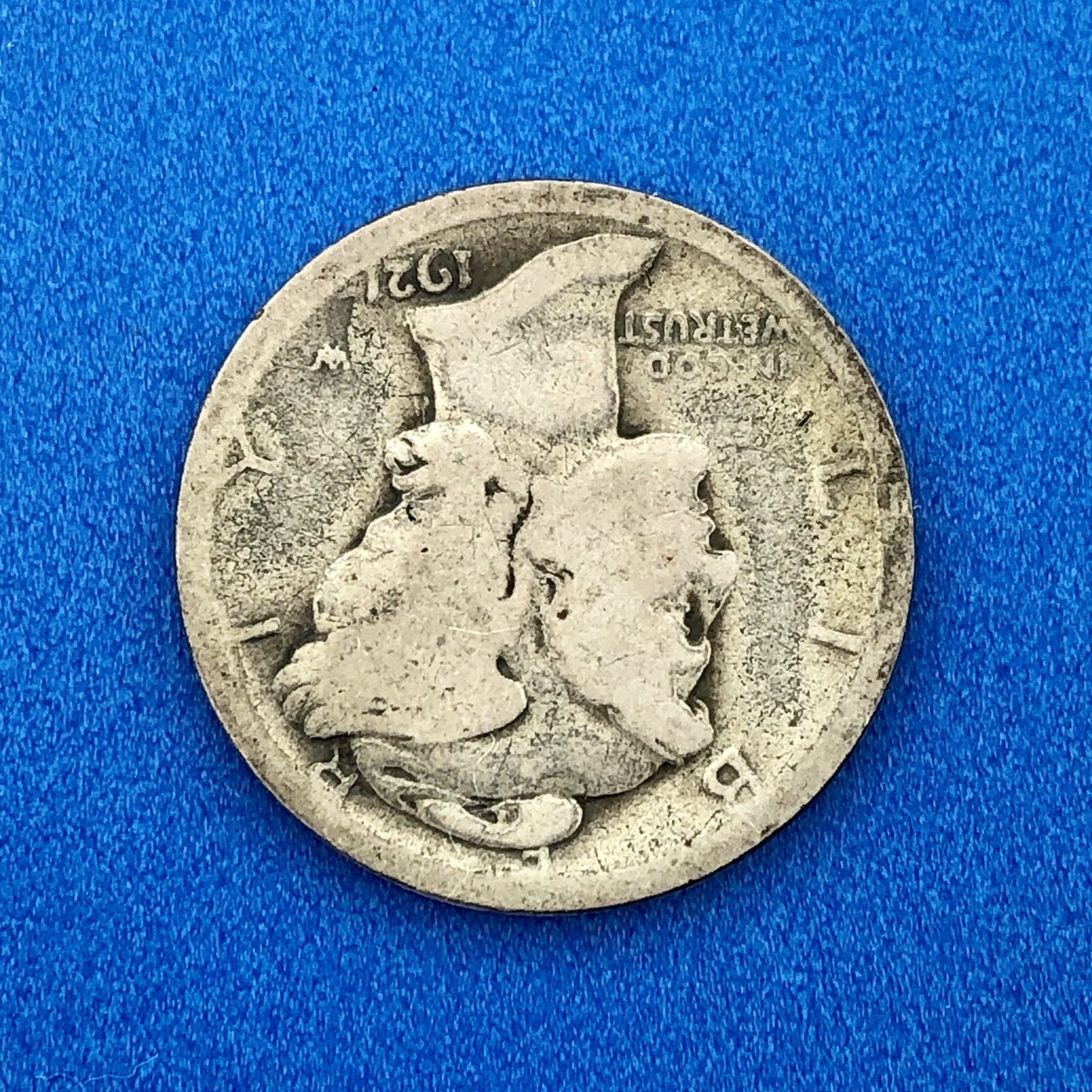1921 P United States 90% Silver Mercury Dime Key Date Scarce Philadelphia Coin