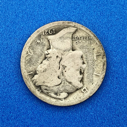 1921 P United States 90% Silver Mercury Dime Key Date Scarce Philadelphia Coin