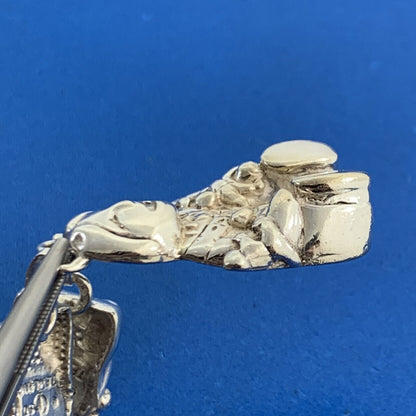 Native American Sterling Silver Mother & Child Storyteller Statement Necklace