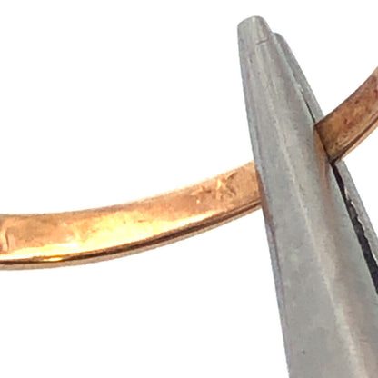 Estate 14K Yellow Gold Round Diamond Stackable Anniversary Band Ring