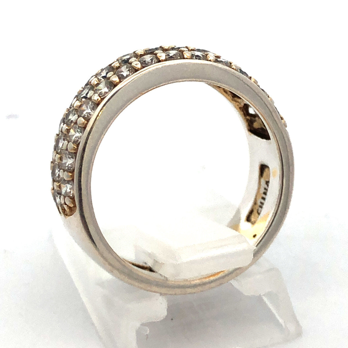 Sterling Silver Cubic Zirconia CZ Anniversary Eternity Wedding Band 925