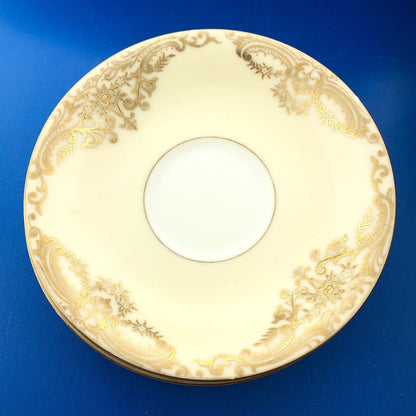 Noritake Porcelain China Gainford Pattern Handpainted  Lot Of Two Coffee Saucers