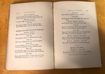 Antique 1874 Poems Of Goethe & A Collection Of Familiar Quotes Lot Of 2 Books