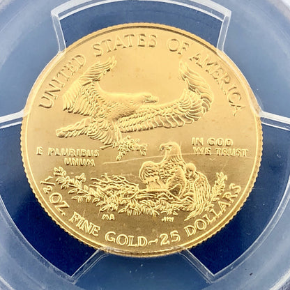 2014 $25 Gold 1/2 OZ PCGS MS70 First Strike Gold American Eagle Rare Label