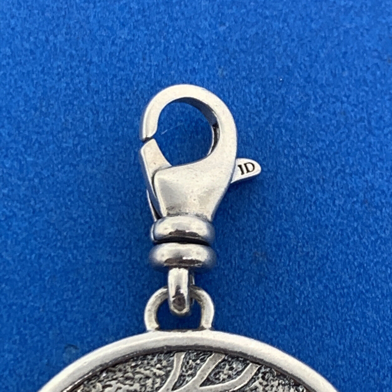 Silpada 925 Sterling Silver Floral Scroll Dream It Reversible Disc Charm Pendant