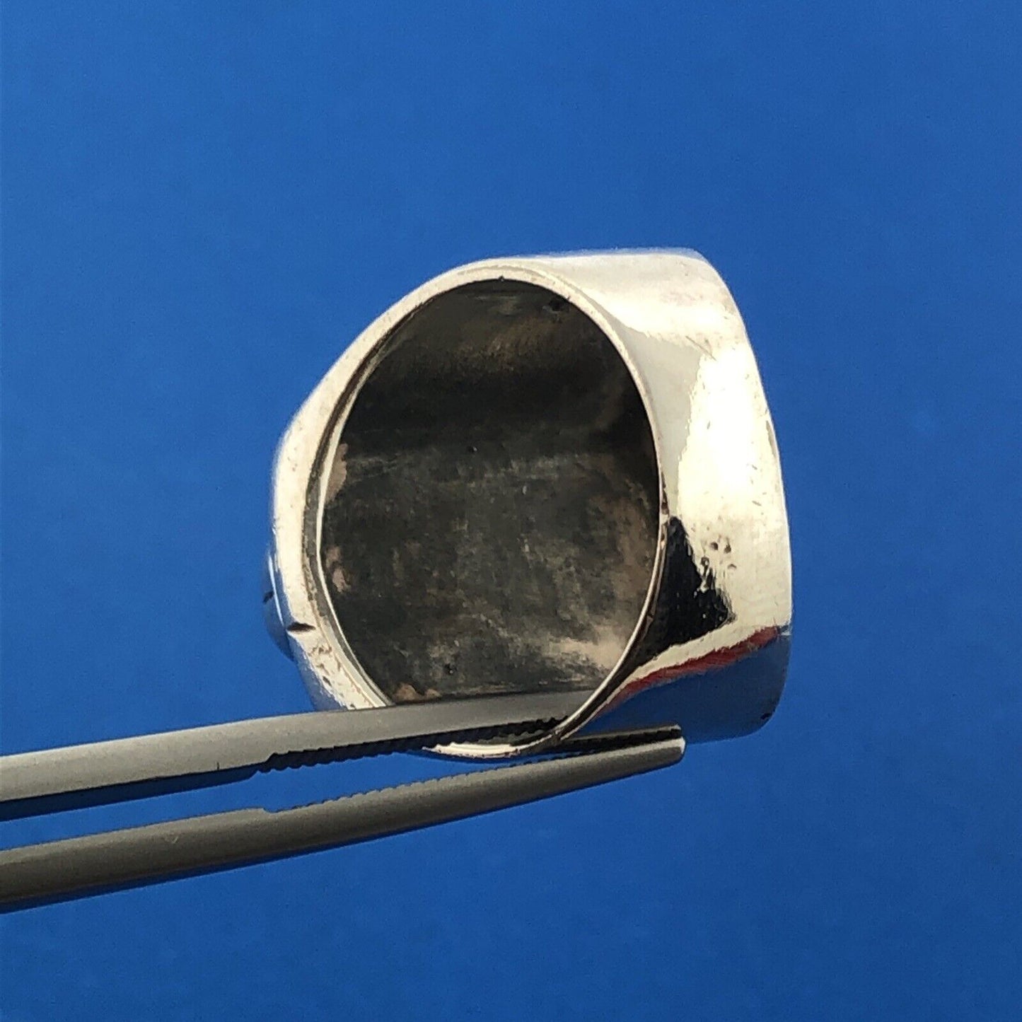 Carol Felley Pueblo 925 Sterling Silver Storyteller Doll Statement Dome Ring