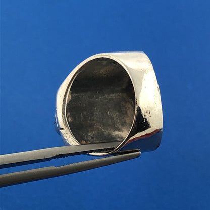 Carol Felley Pueblo 925 Sterling Silver Storyteller Doll Statement Dome Ring