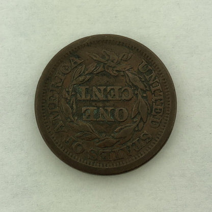 1851 Liberty Head Braided Hair Large Cent 1c Philadelphia Mint Copper Coin