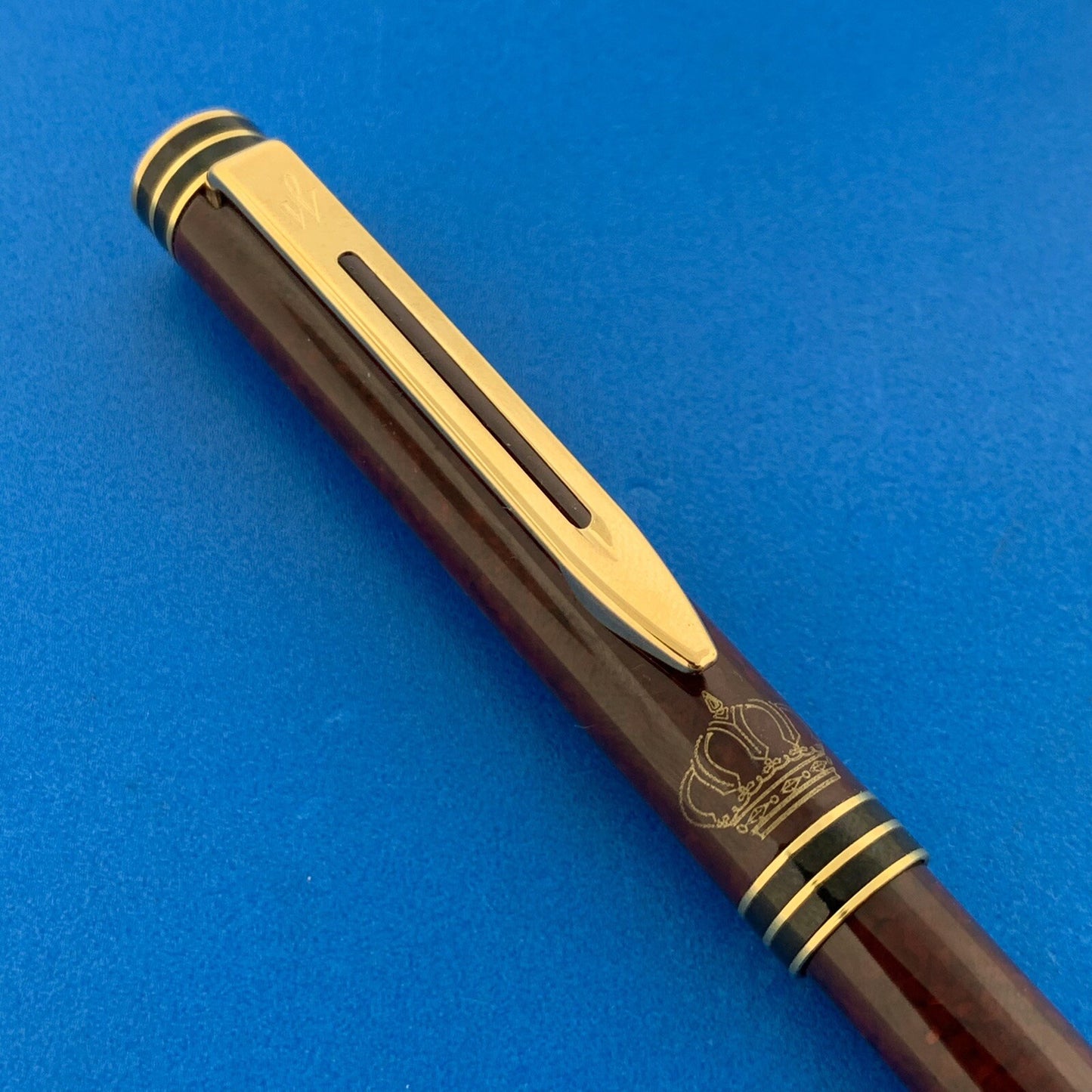 Waterman Ideal 18K Gold Nib Fountain Pen And Ball Point Pen Combo Original Box