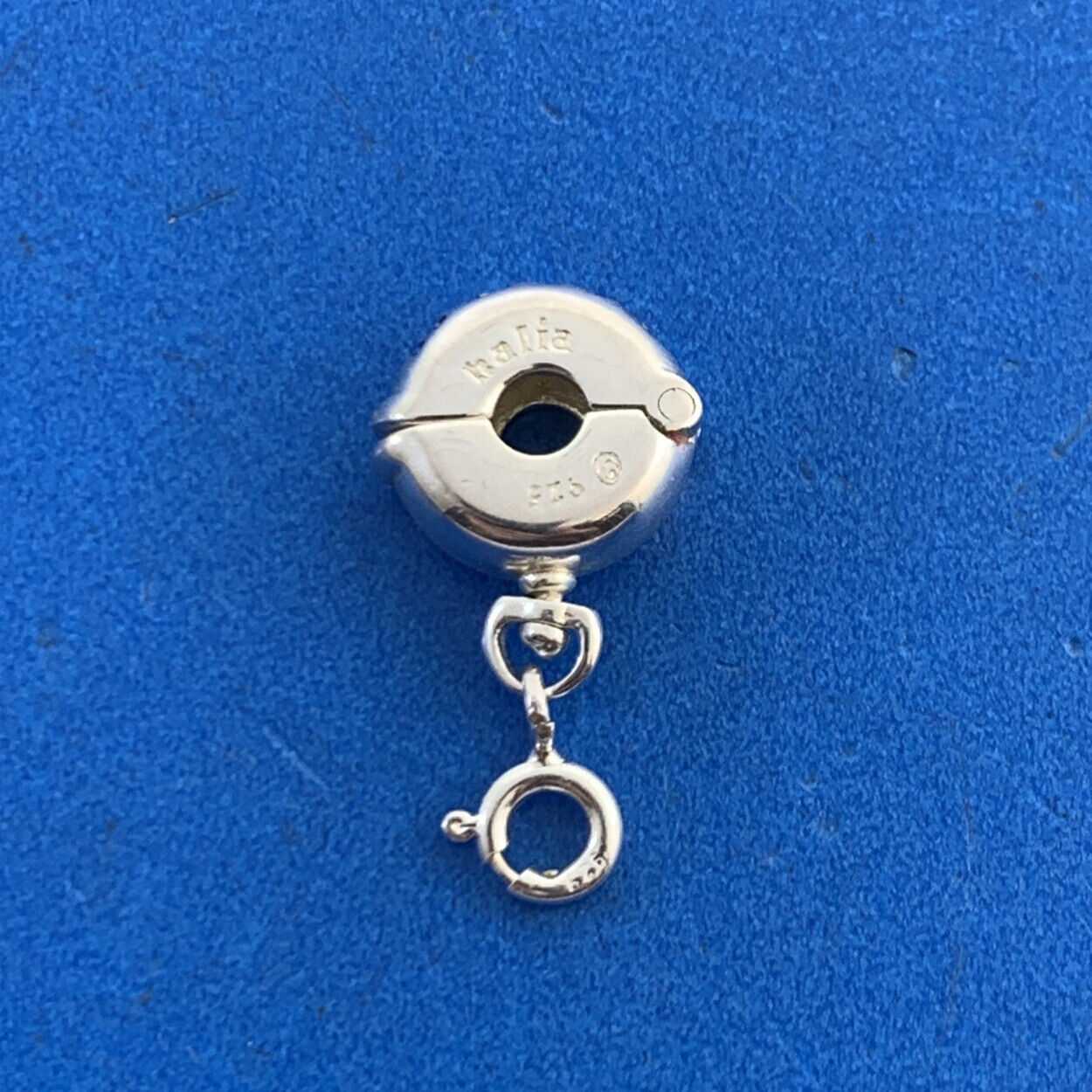 Authentic KALIA 925 Sterling Silver Drop Dangle Slide Bracelet Clip Charm