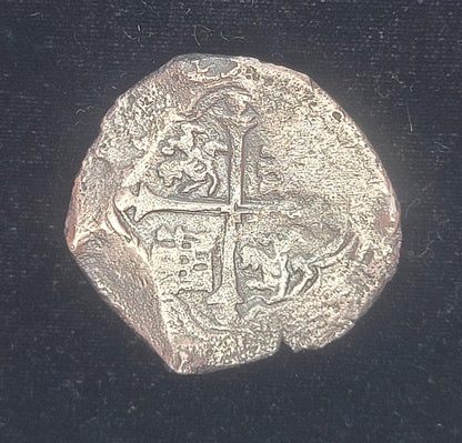 1618-1621 OMD Mexico 8 Reales Habsburg Shield/Cross of Jerusalem .931 Silver Cob