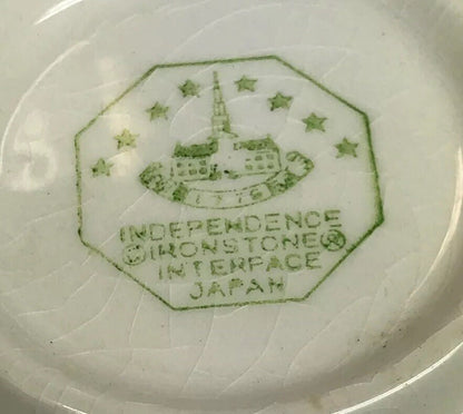 Vintage Interpace Blue Tulip Japan Independence Ironstone Small Fruit Bowl