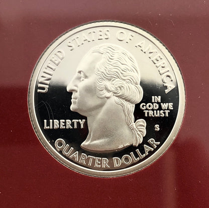 2004 S United States Mint 50 State Quarters 5 Coin Silver Proof Set OMP/COA