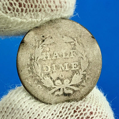 1839 O Seated Liberty Silver Half Dime Type 2 Better Key Rare New Orleans Coin