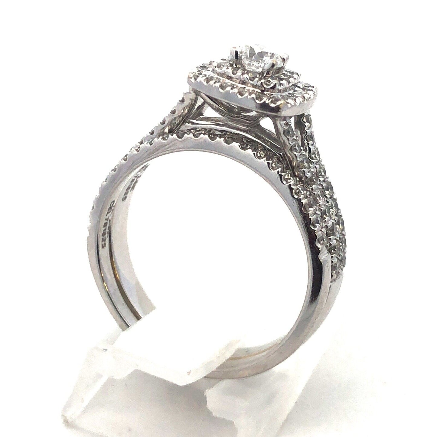 Zales Celebration Grand 14k White Gold Diamond Halo Ring 1 carat