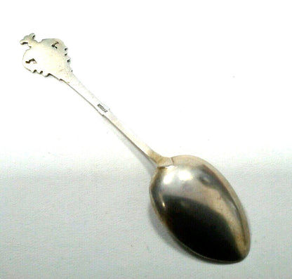Vintage European 800 Fine Silver Madgeburg Germany Elbe River Souvenir Spoon