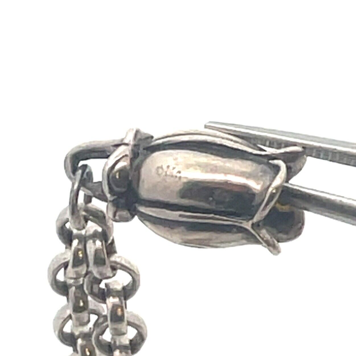 Mignon Faget Sterling Silver Tulip Collection  Chain Dangle Tulip Charm Bracelet