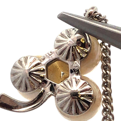 Designer 925 Sterling Silver Pearl Cubic Zirconia Clover Luck Pendant Necklace