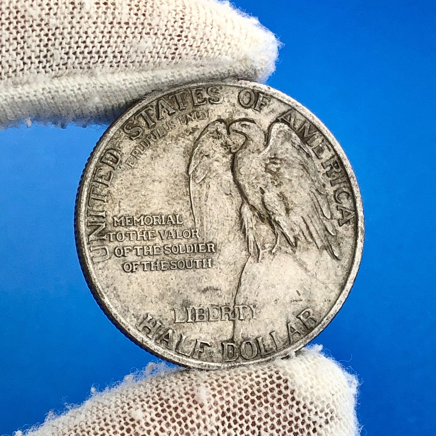 1925 P Stone Mountain Commemorative .900 Silver Half Dollar AU Rare Coin