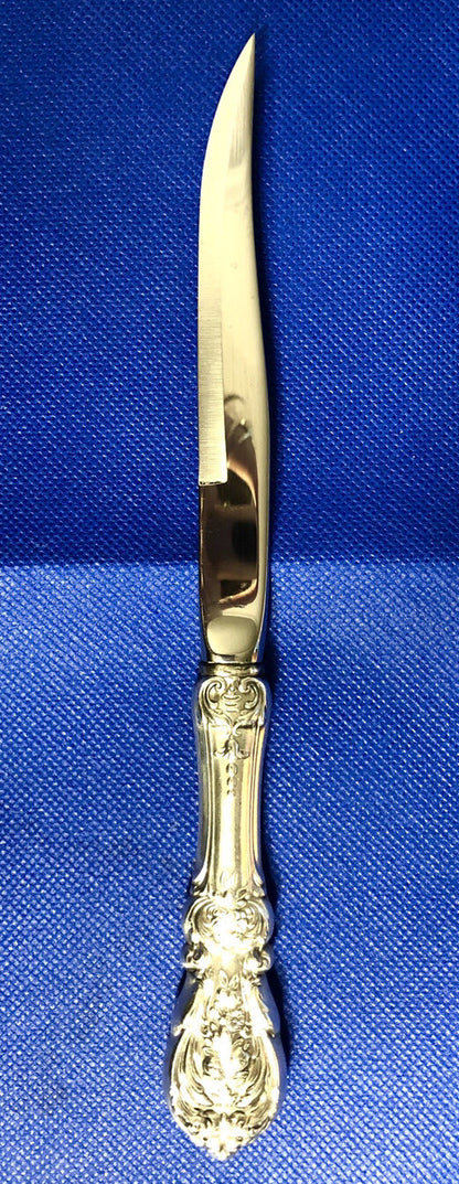 Vintage Reed & Barton Mirror Stele Sterling Silver Handle Francis I Steak Knife