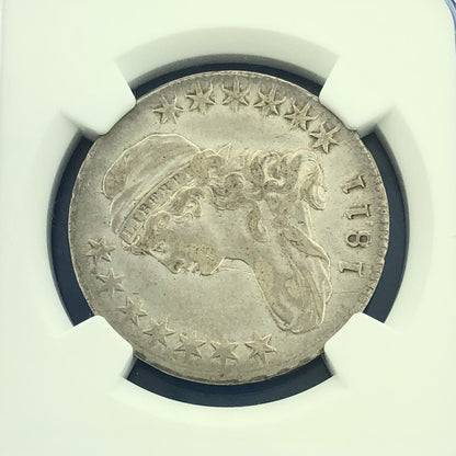 1811/10 Capped Bust Silver Half Dollar 50c Lettered Edge NGC XF Details Coin
