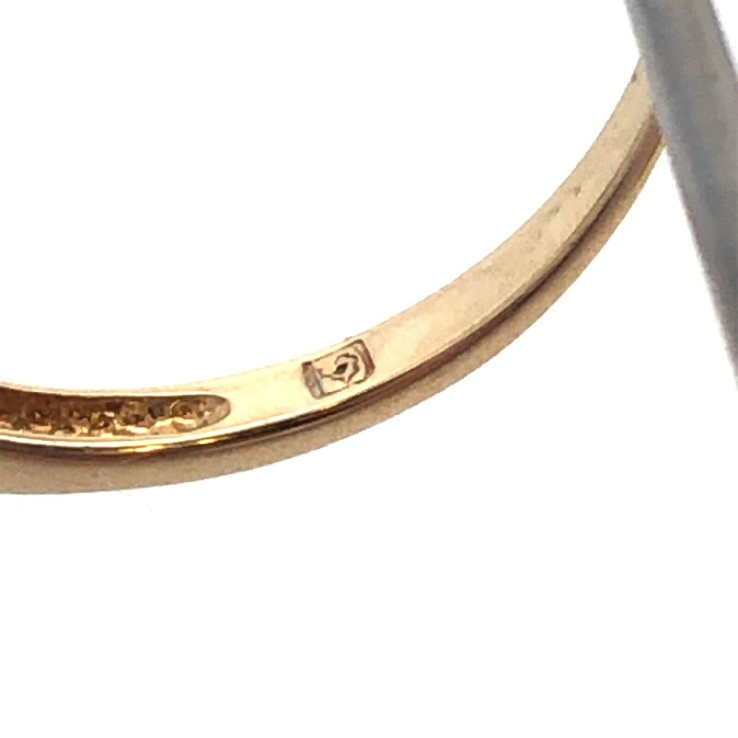 Designer 14K Yellow Gold Round Blue Sapphire Flower September Anniversary Ring