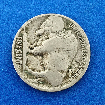 1916 D Indian Head Buffalo Nickel Better Key Scarce Denver Mint Coin