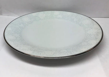 Retired Noritake Ravel Pattern White Flowers w/Blue Silver Bread/Butter Plate