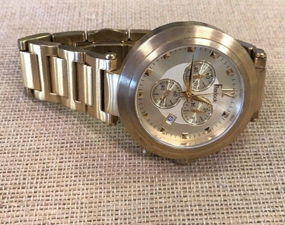 Unisex Gold-Toned Stainless Steel Freelook Chronograph Quartz Watch HA1136CHMG