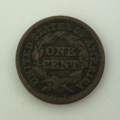 1848 P Liberty Head Braided Hair Large Copper Cent Better Philadelphia Mint Coin
