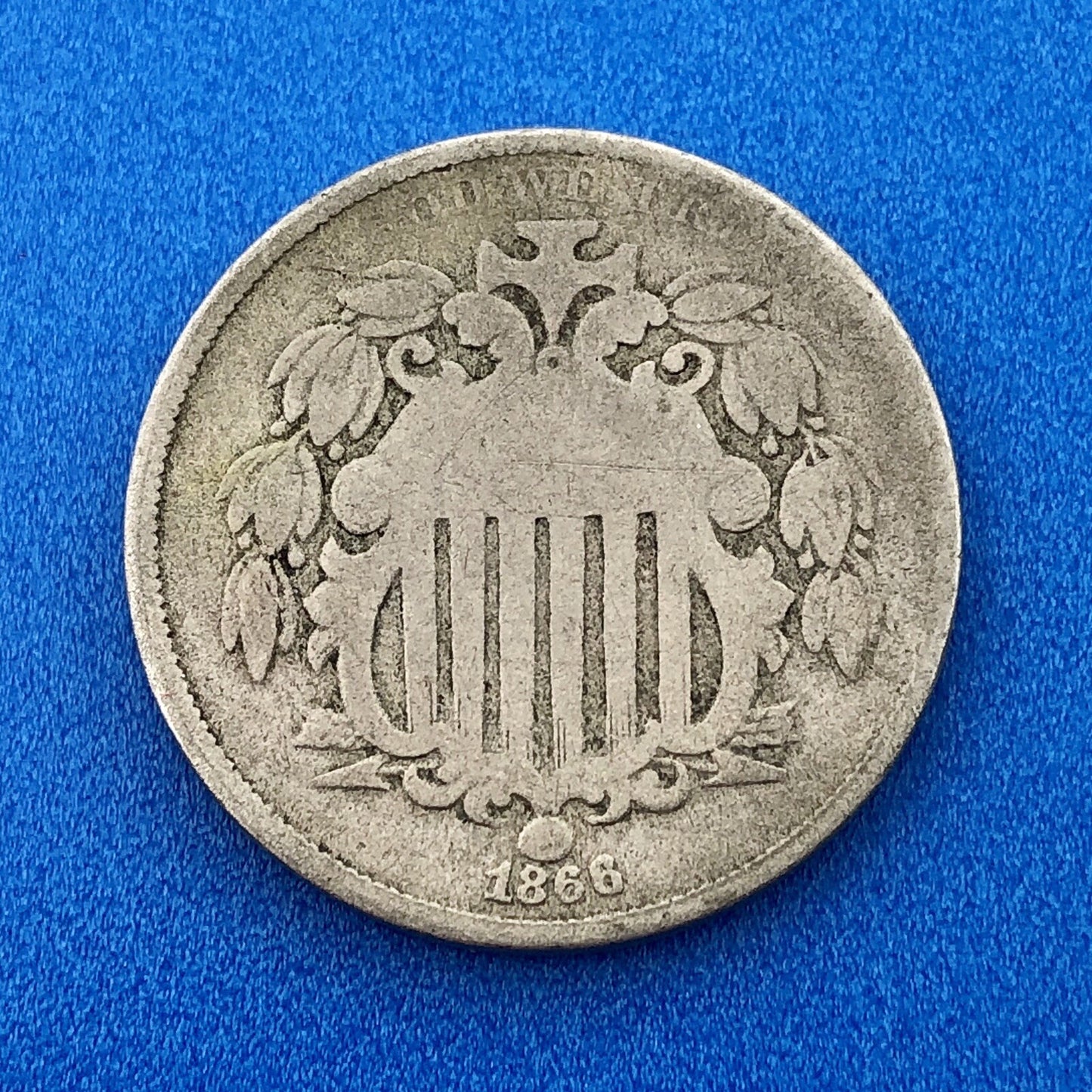 1866 P Shield Nickel Variety 1 With Rays Better Key Rare Philadelphia Type Coin