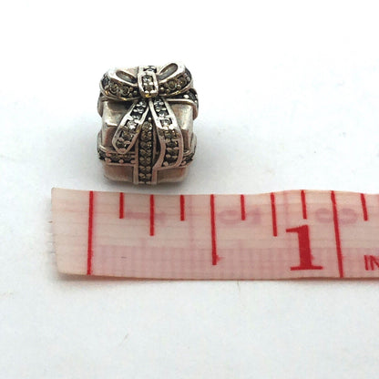 Retired PANODRA 925 Sterling Silver CZ Sparkling Surprise Gift Charm 791400CZ