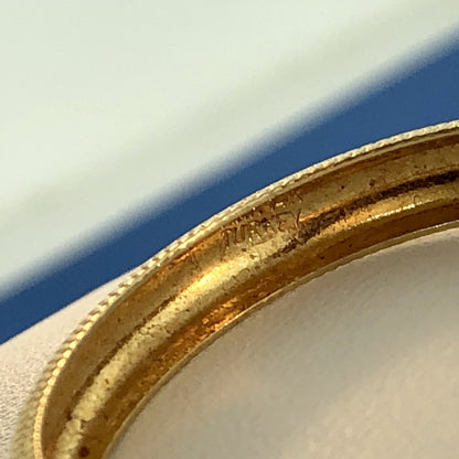 Elegant Designer 14K Yellow Gold Diamond Cut Textured Hoop Earrings
