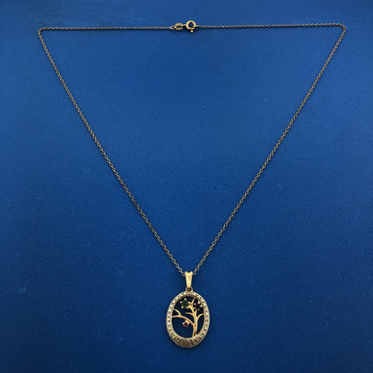 Sterling Silver Vermeil Two Tone Emerald Sapphire Ruby Mothers Pendant Necklace