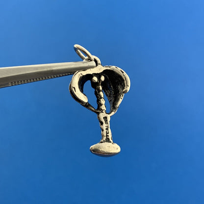 Vintage 925 Sterling Silver Date Palm Banana Tree Ocean Tropical Bracelet Charm