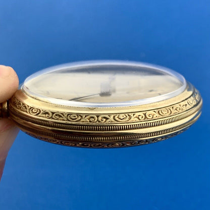 1924 South Bend 14K Gold Filled Case Grade 211 17 Jewels Pocket Watch Runs