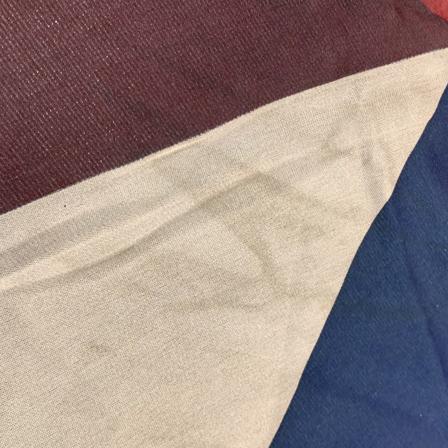 Gucci Classic Taupe Blue Maroon Signature Block Silk Scarf In Harrods Packaging