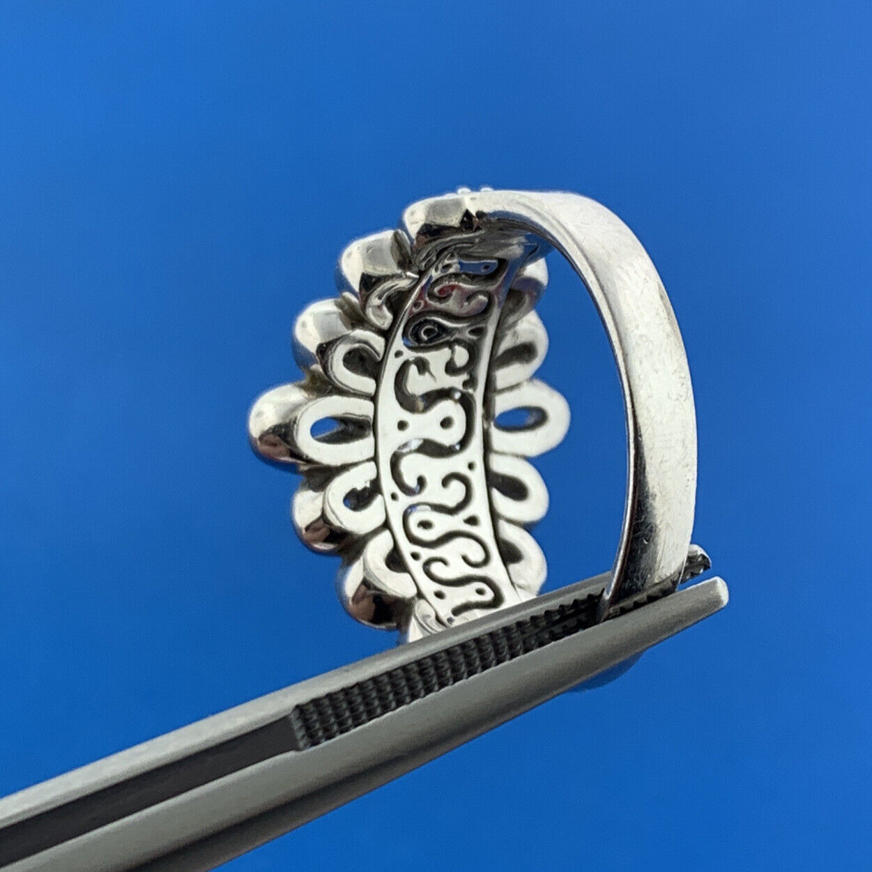 Designer 925 Sterling Silver Cubic Zirconia Waterfall Statement Anniversary Ring