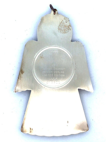 1975 Gorham Luther Bookout 925 Sterling Silver Limited Christmas Angel Ornament