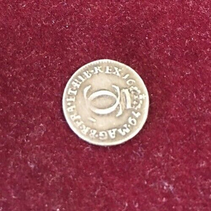 1679 Great Britain Silver 3 Pence Charles II Maundy Threepence