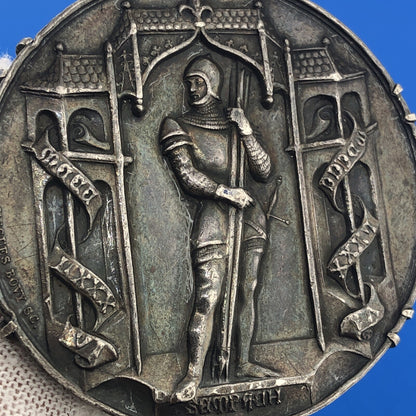 Sterling Silver 925 Battle of Sempach Switzerland 1885 Commemorative Coin Medal