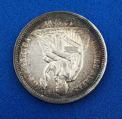 1890 P Silver Seated Liberty Dime Better Key New Orleans Coin Sunset Tone AU DET
