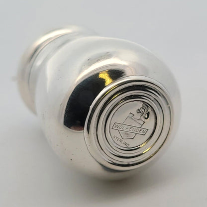 Vintage Wolfenden Sterling Silver 4 Individual Salt Pepper Shakers Original Box
