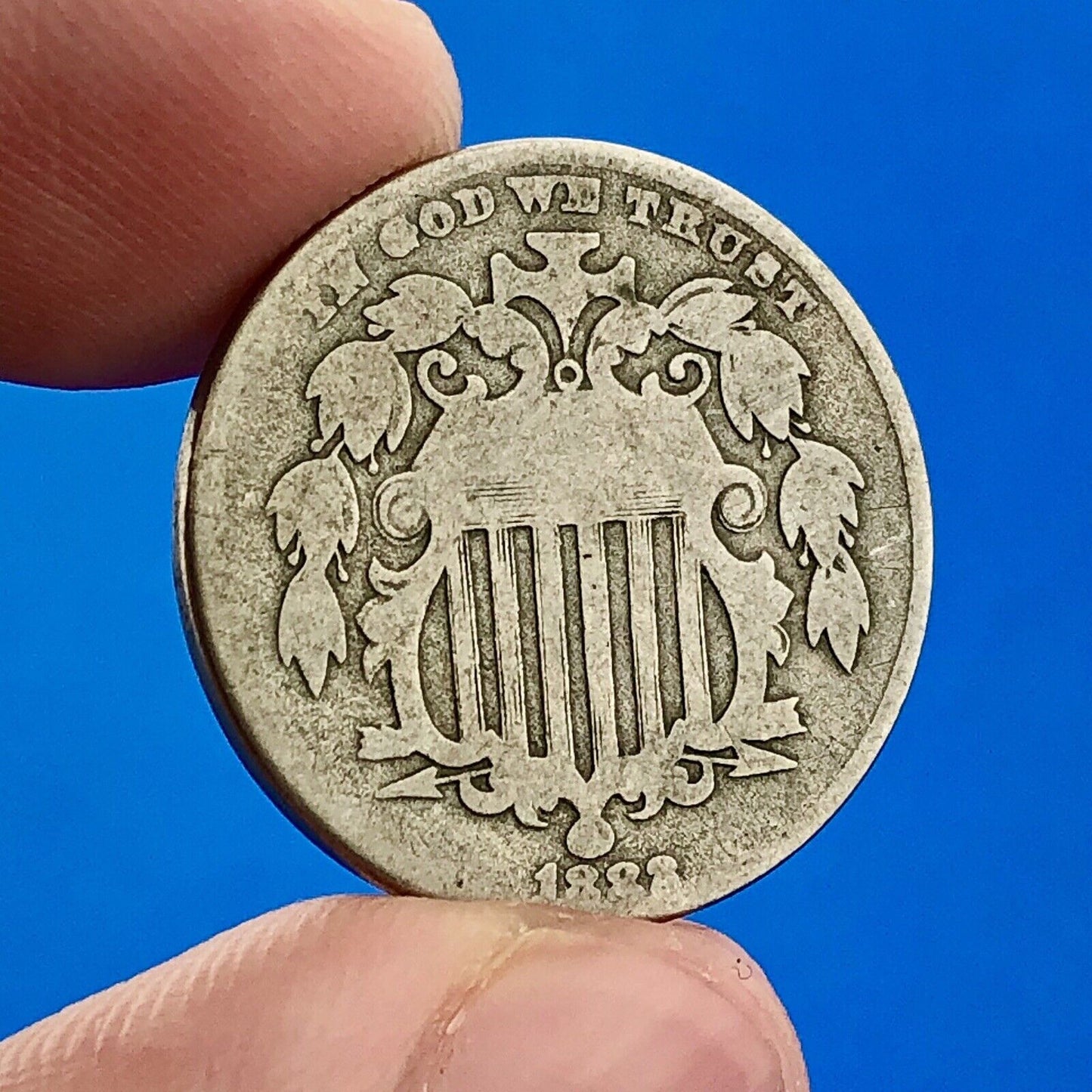 1882 P Shield Nickel Variety 2 Scarce Rare Better Key Philadelphia Mint Coin