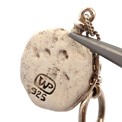 Vintage Waxing Poetic 925 Sterling Silver Initial Letter C Wax Stamp Charm