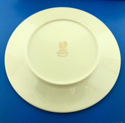 Vintage Lenox Lace Point Pattern 6 3/8" Bread Plate China TWO Pc Set