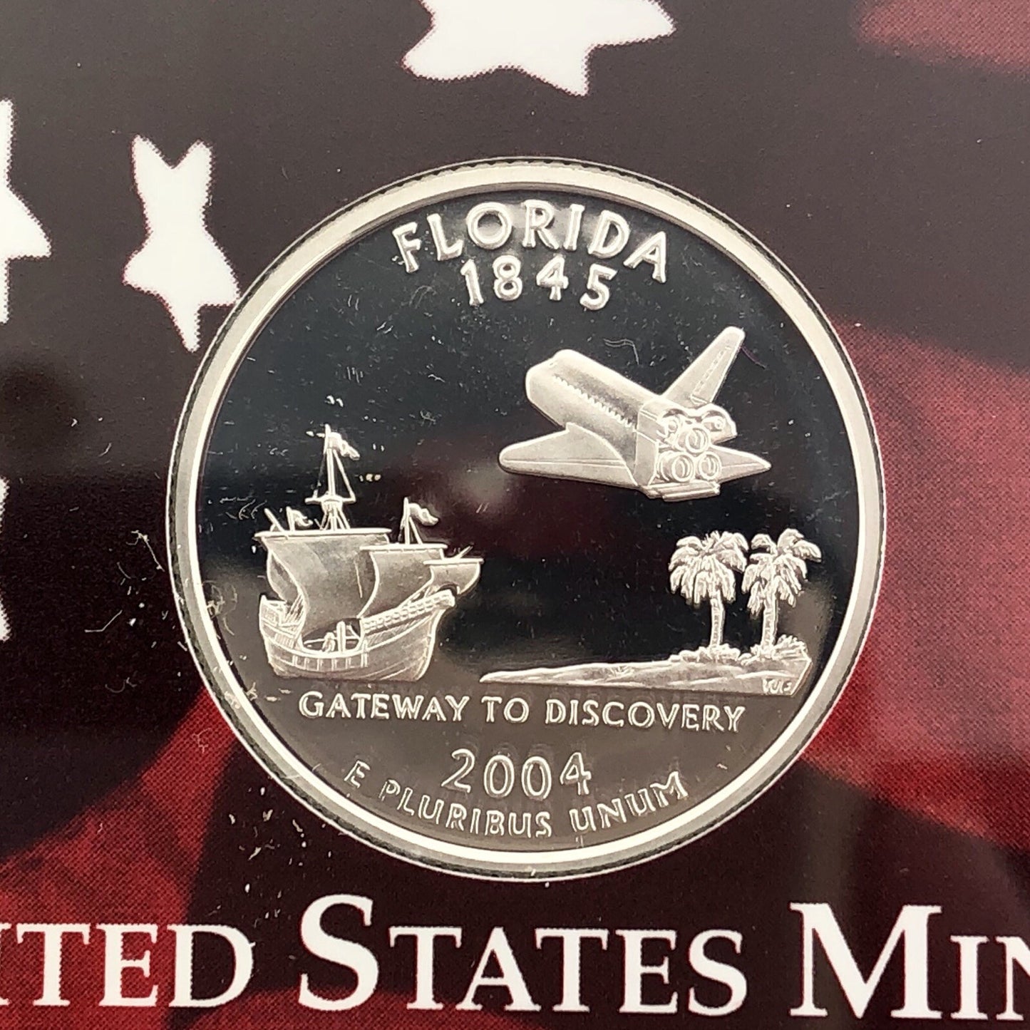 2004 S United States Mint 50 State Quarters 5 Coin Silver Proof Set OMP/COA